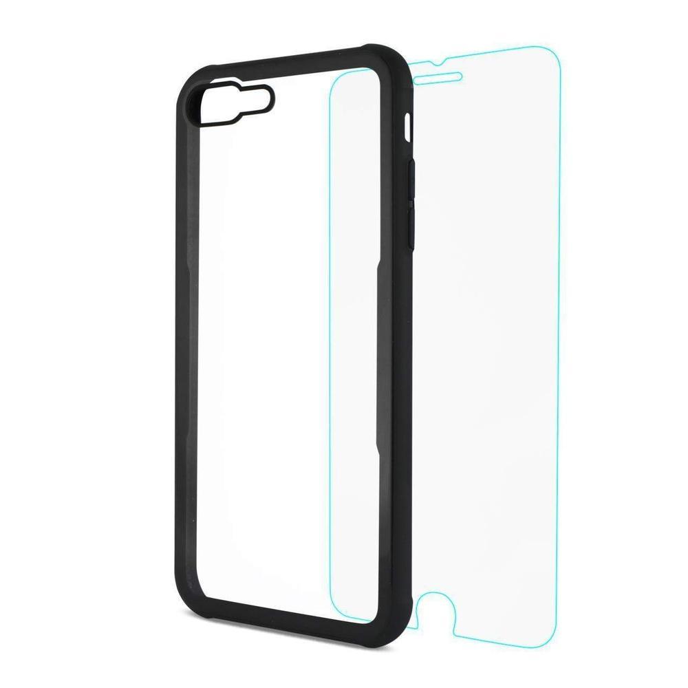 tempered glass iphone plus case front and back