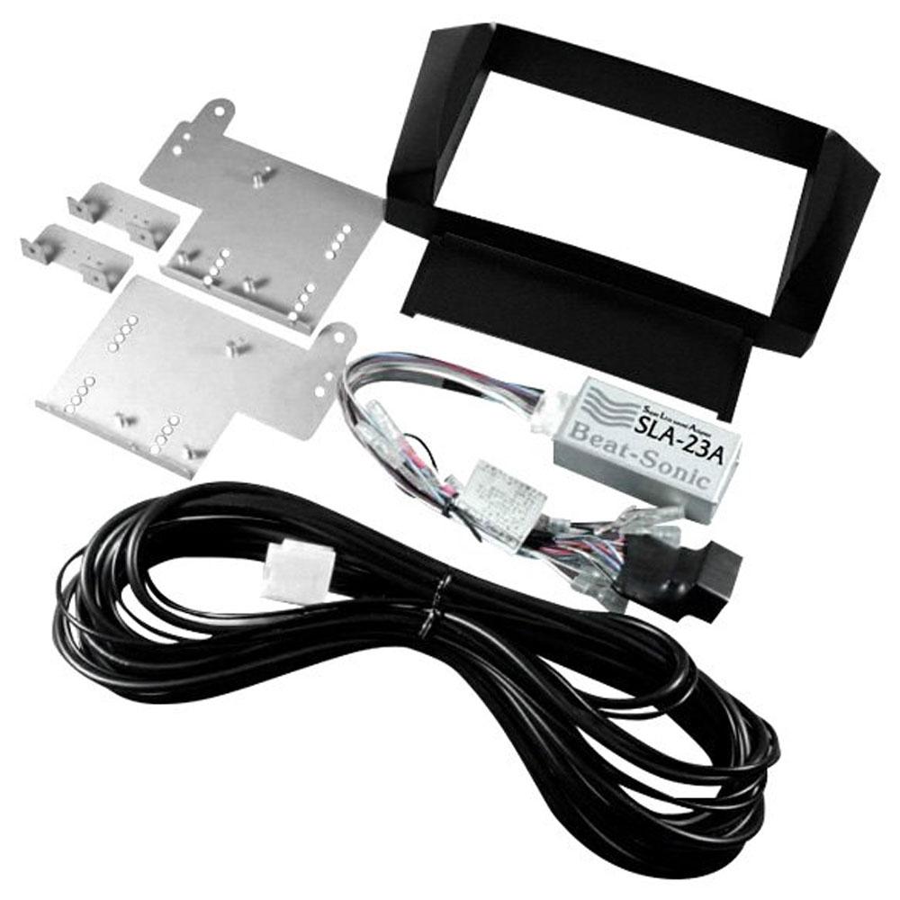 Beat-Sonic Double DIN Gray Stereo Dash Kit with Interface Adapter