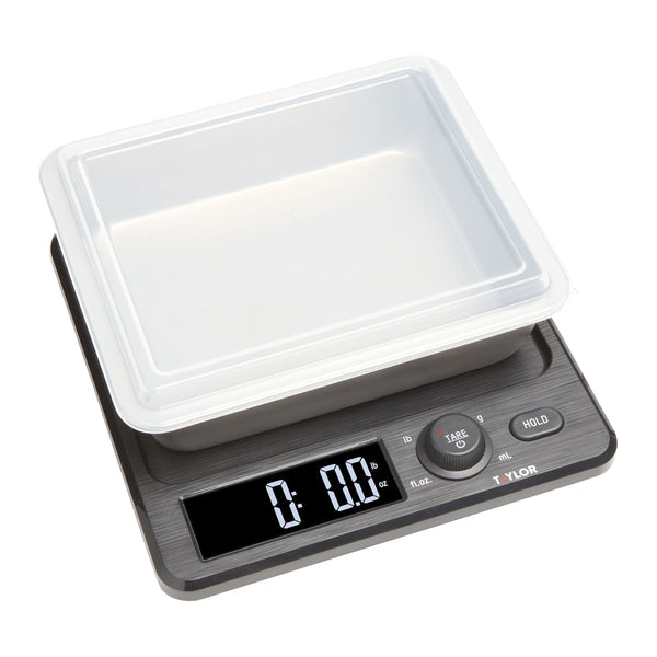 22lb Kitchen Scale with Stainless Steel Storage Container & Lid