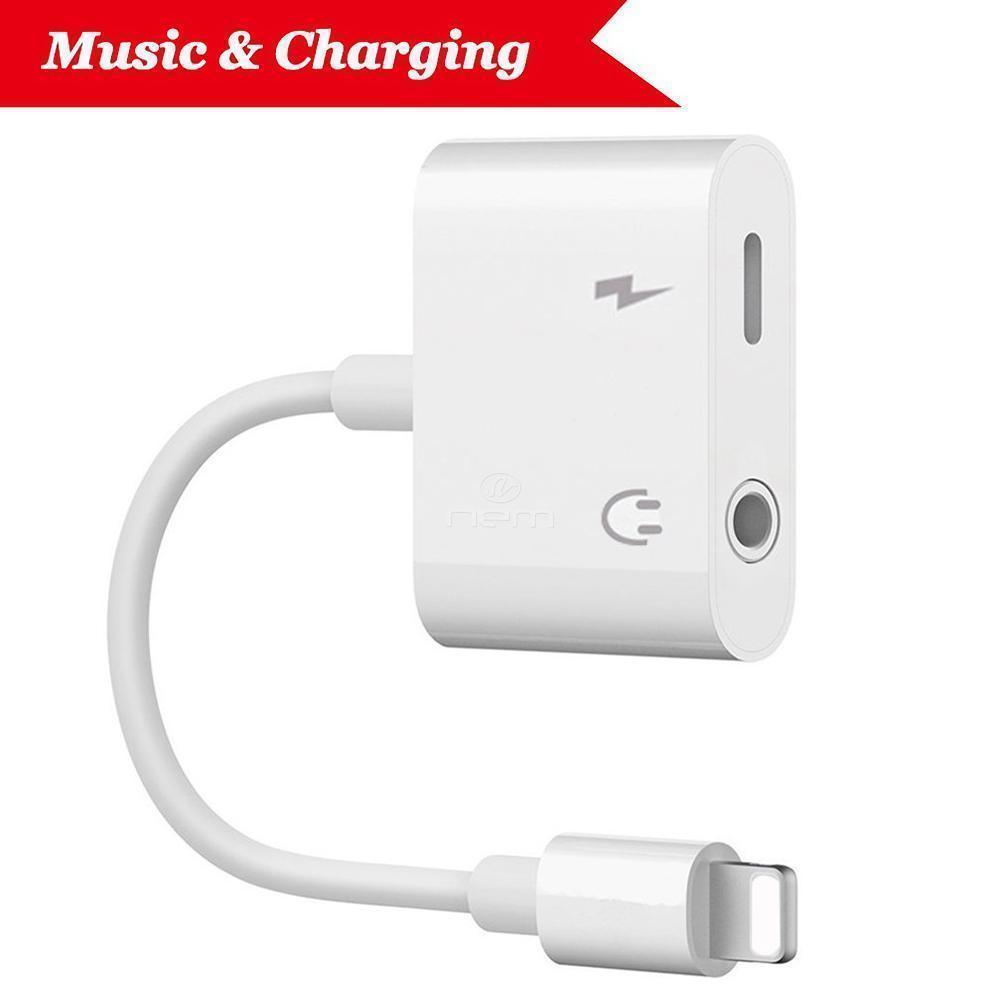 Apple iPhone iPad Dual Charging Lightning and Headphones