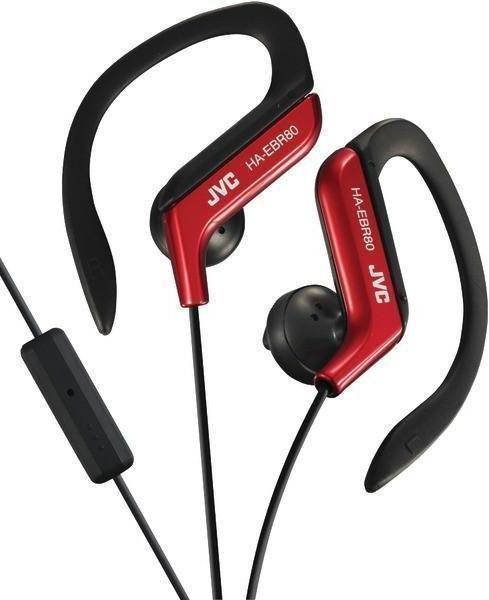 JVC HAEBR80R In-Ear Sports Headphones with Microphone  Remote (Red) – 