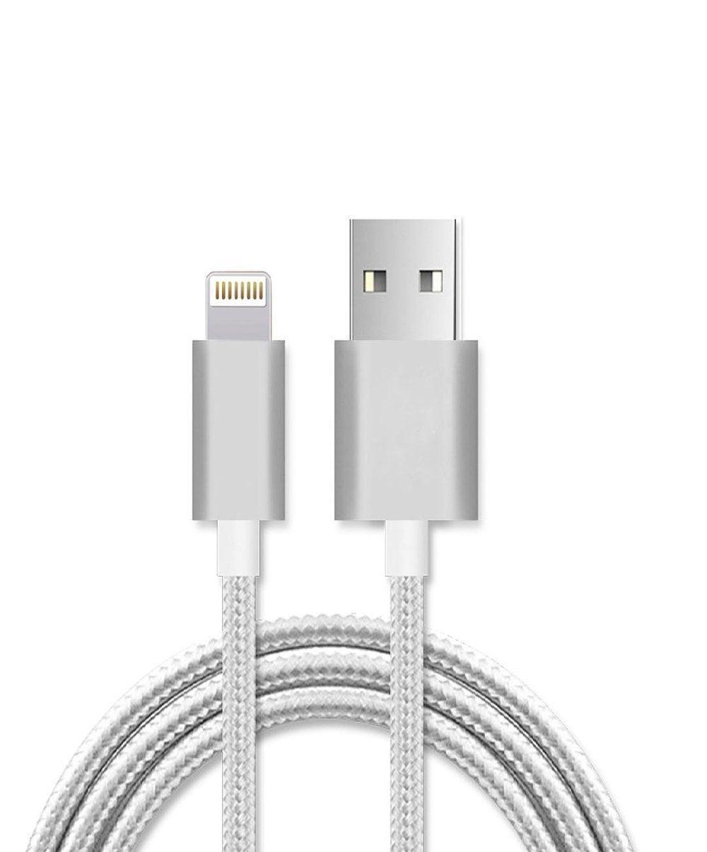 Reiko Metal Connector Nylon Braided Apple Lightning USB
