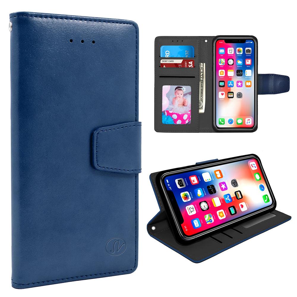 Apple iPhone X 10 Folio Leather Wallet Pouch Case by Modes