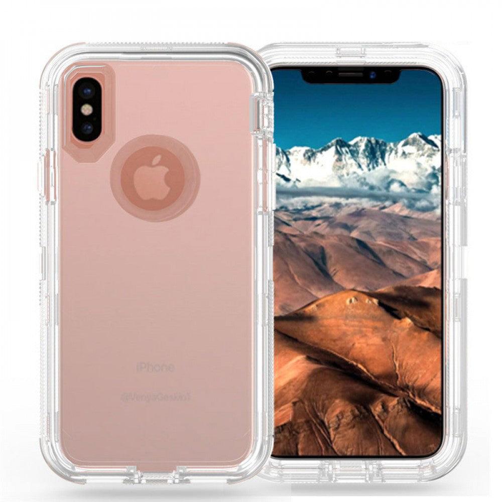 Apple iPhone XS Max 6.5 Transparent Defender Armor Hybrid Case by