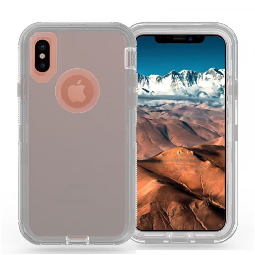 Apple iPhone XS Max 6.5 Transparent Defender Armor Hybrid Case by