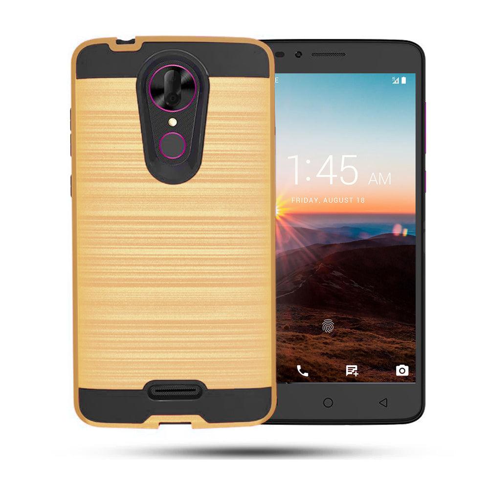 Coolpad RevvL Plus Hybrid Brushed Metal Shockproof Tough Case by Modes   mobileiGo.com