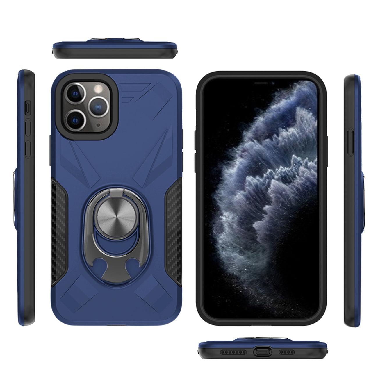 Reiko Apple iPhone 11 Pro Max Case With Ring Holder In Blue