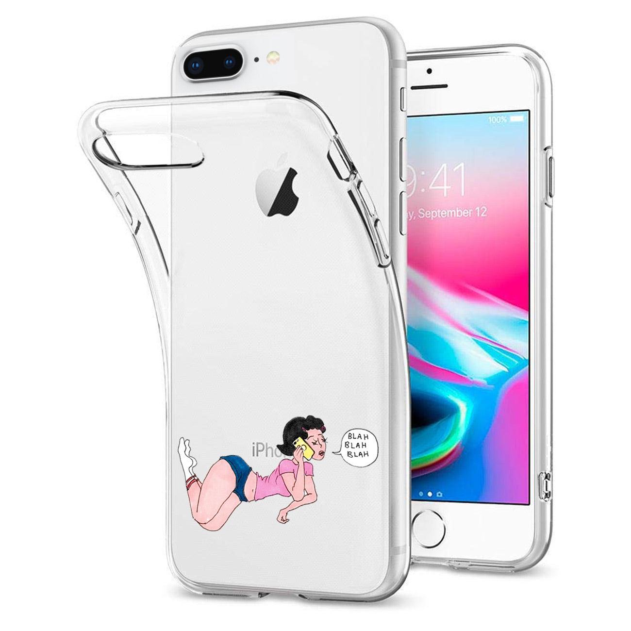 Reiko Apple iPhone XS Max Design Air Cushion Case with Lady Design in Clear