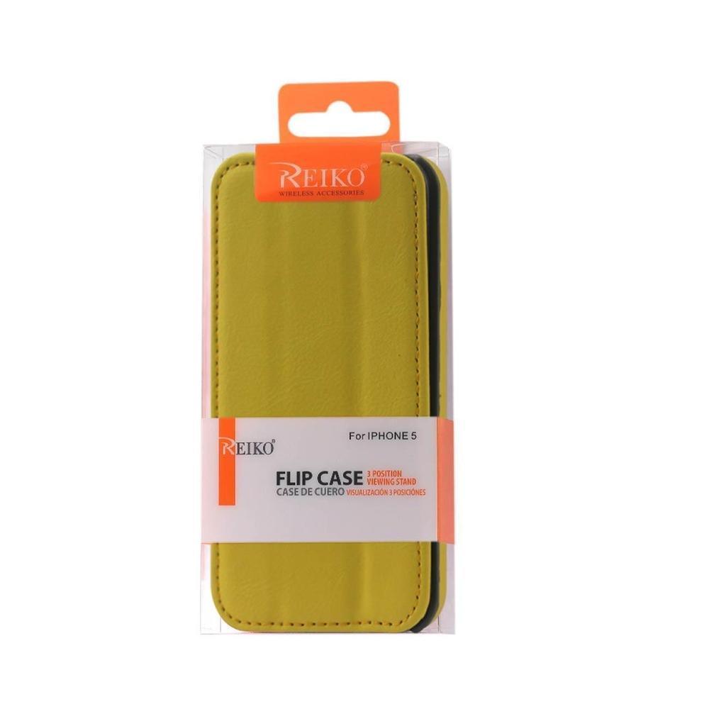 5-5s-se Flip Folio Case with (Yellow) –