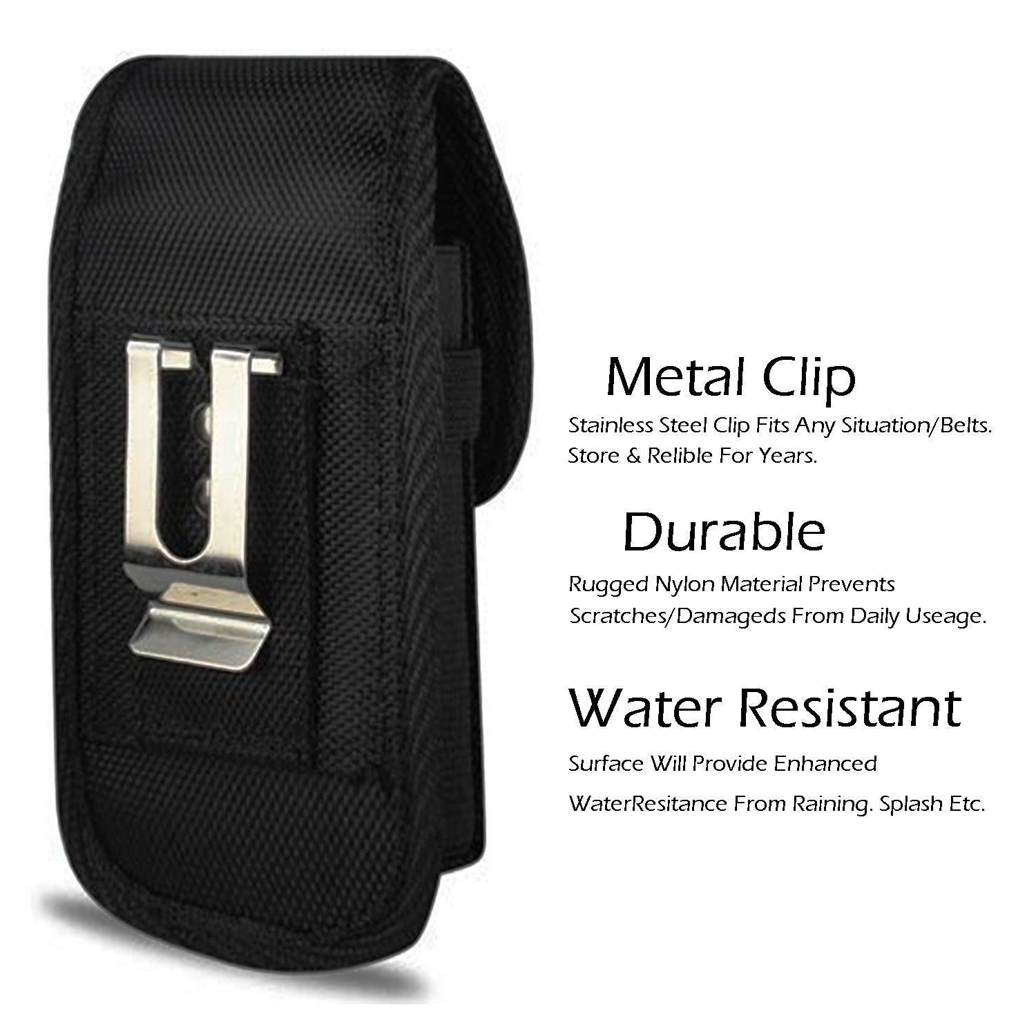 ZTE Warp Elite / N9518 Rugged Nylon Pouch - Fits Cell Phone With Case/Cover Black by Modes mobileiGo.com ZTE Warp Elite / N9518 Rugged Nylon Pouch - Fits Cell Phone With Case/Cover Black by Modes mobileiGo.com